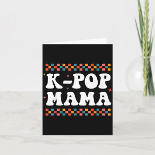 Tarjeta Mamá K-p Lindo Divertido Drama Música K-p Madre Co