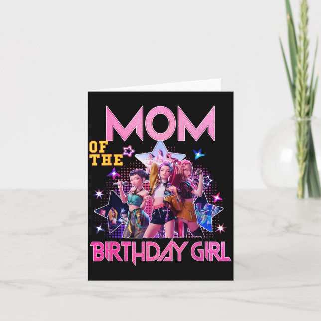 Tarjeta Mamá La Cumpleañera Fiesta de Cumpleaños Familiar  (Anverso)