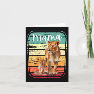 Tarjeta Mamá leona leona mujer regalo nuevo mamá linda mam