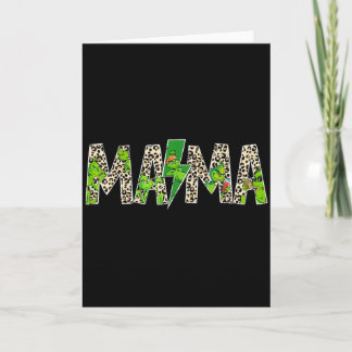Tarjeta Mamá Leopardo Retro Mamá Niñera Abuela Día de la M