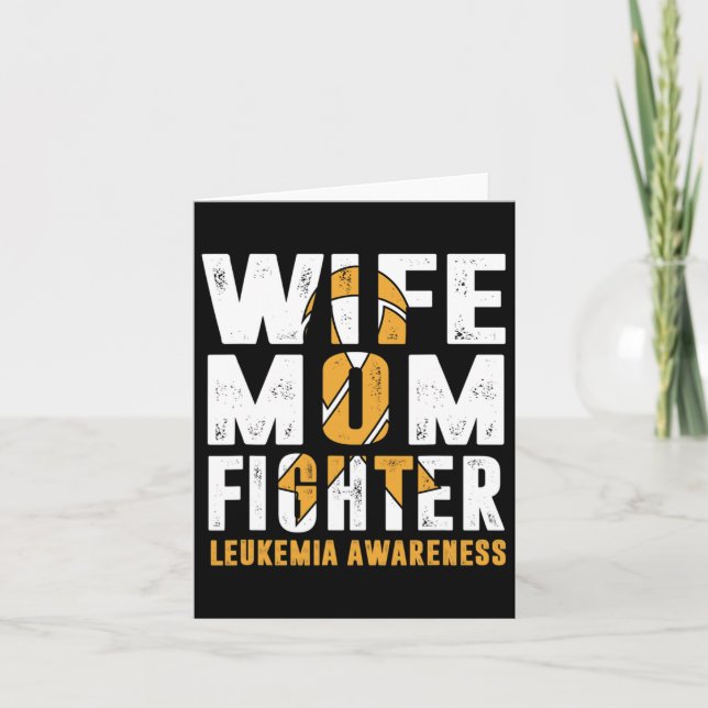 Tarjeta Mamá lucha contra la leucemia (Anverso)