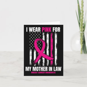 Tarjeta Mamá Madre Política Conciencia del Cáncer de Seno 