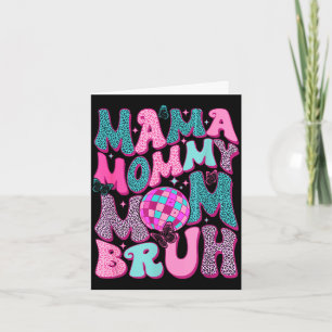 Tarjeta Mama mamá mama hermano leopardo día de las madres 