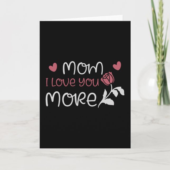Tarjeta Mamá - Mamá te amo más (Anverso)