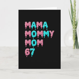 Tarjeta Mama Mami Mamá Bruh 67 Meme Divertido Argot Gen Al