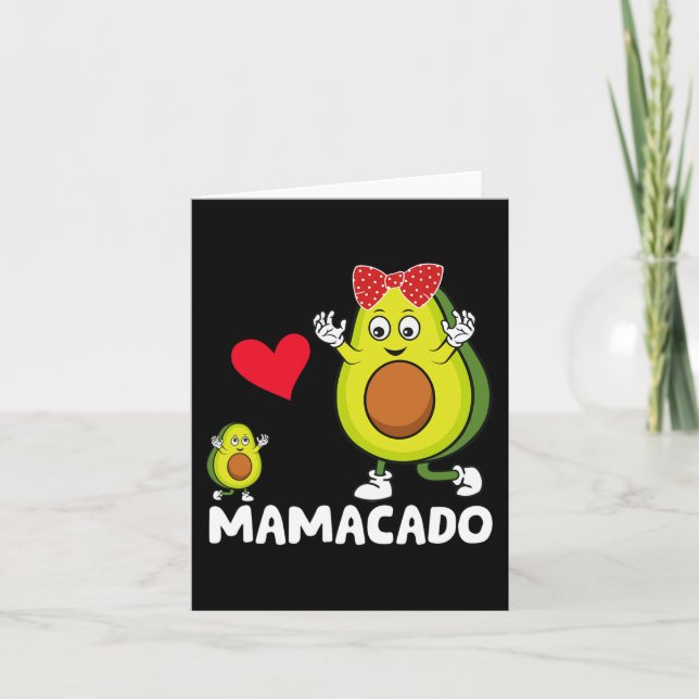 Tarjeta Mama Mejor Mamá Aguacado Mamacado Feliz Día de la  (Anverso)