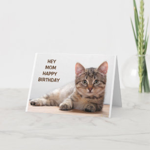 TARJETA **MAMÁ** MI CUMPLEAÑOS FAVORITO DE GATO LOVER