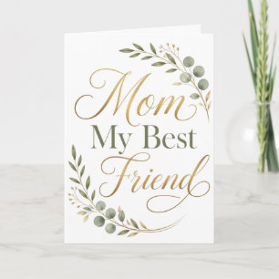 Tarjeta Mamá Mi Mejor Amiga Día de la Madre