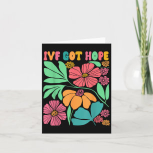 Tarjeta Mamá Motivacional Inspirada Ivf Wildflower Mamá Iv