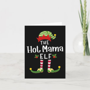Tarjeta Mamá Navidades Elf coincidiendo con Fiesta Pajama