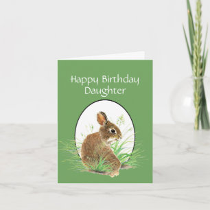 Tarjeta Mamá o papá del amor del conejito del cumpleaños