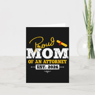 Tarjeta Mamá orgullosa de un abogado Licenciado en Derecho