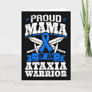 Tarjeta Mamá Orgullosa De Un Guerrer@ Contra La Ataxia Cin
