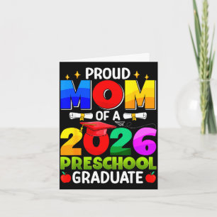 Tarjeta Mamá orgullosa de una graduada de preescolar 2026