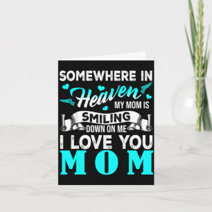 Tarjeta Mamá orgullosa en el cielo feliz día de la madre o