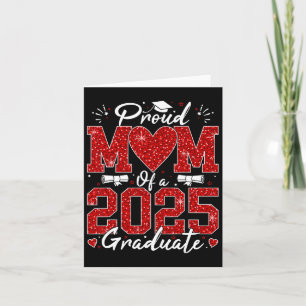 Tarjeta Mamá Orgullosa y Divertida de un Graduado de 2025