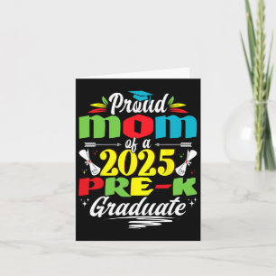 Tarjeta Mamá Orgullosa y Divertida de un Graduado de Pre-k
