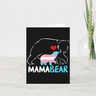 Tarjeta Mamá osa transgénero orgullosa arcoíris madre tran