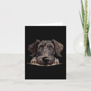 Tarjeta Mamá Papá Perro Deerhound Escocés Fisgoneando Cach