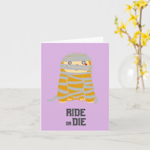 Tarjeta Mamá Perezosa Ride or Die Halloween