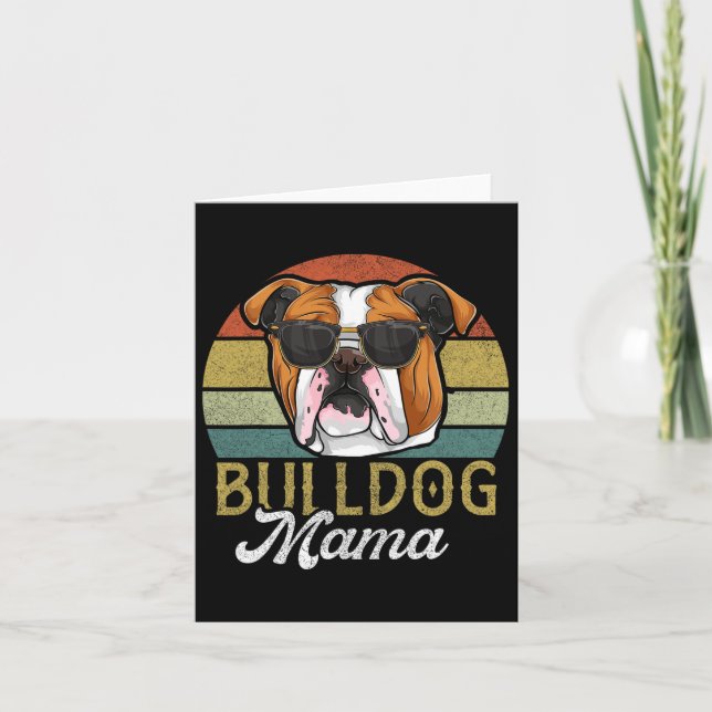 Tarjeta Mamá perra Bulldog francés Mamá perra  (Anverso)