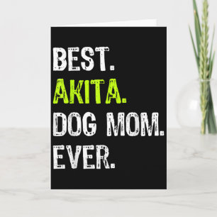 Tarjeta Mamá Perro Akita Día de las Madres Amantes de los