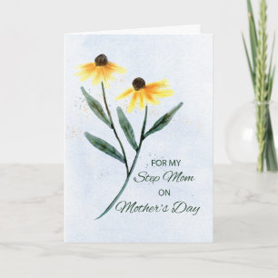Tarjeta Mamá por el Día de las Madres Dos Flores de Cono