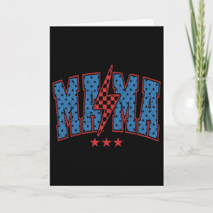 Tarjeta Mama Rayo Americano, Mama y Mini 4 de Julio