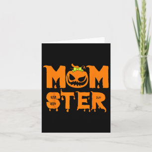 Tarjeta Mamá retro Halloween mamá disfraces madre Hallowee
