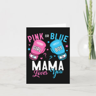 Tarjeta Mamá Rosa O Azul Te Ama Boxear Rescate De Género