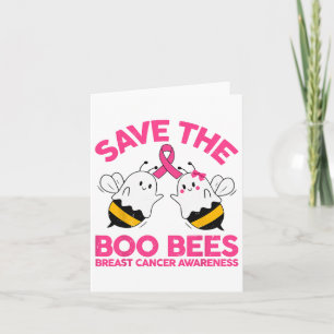 Tarjeta Mamá salva al cáncer de mama Graciosa Boo Bee de H