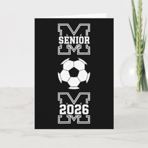 Tarjeta Mamá senior 2026 fútbol Cl de 2026 graduación dive