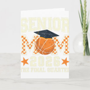 Tarjeta Mamá Senior 2026 Graduación Baloncesto Cuarto Homb