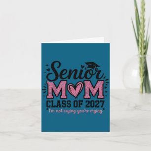 Tarjeta Mamá senior 2027 clase de 2027 graduación orgullos