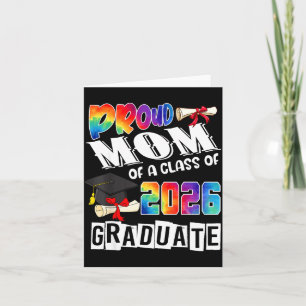 Tarjeta Mamá Senior 26 Orgullosa Mamá De Un Graduado De La
