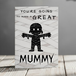 Tarjeta Mamá será Halloween: Felicitaciones en Baby Shower
