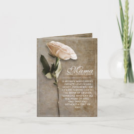 Tarjeta Mamá - simplemente irreemplazable - cosecha