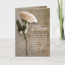 Tarjeta Mamá - simplemente irreemplazable - cosecha