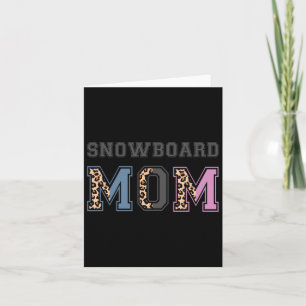 Tarjeta Mamá Snowboard Snowboard Regalo a mamá Snowboard
