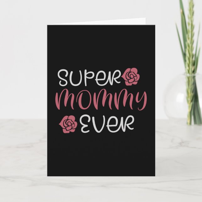 Tarjeta Mamá - Super Mamá Siempre (Anverso)