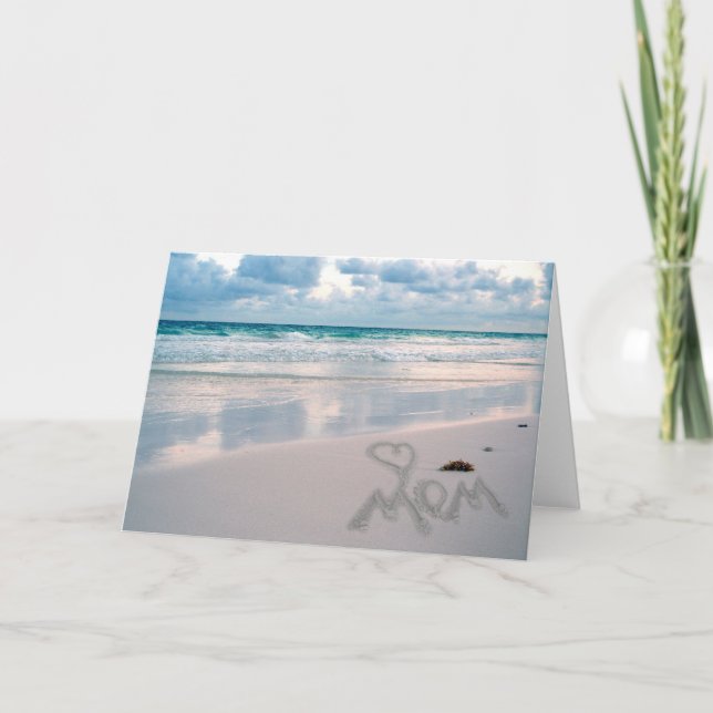 Tarjeta Mamá, te amo (Anverso)