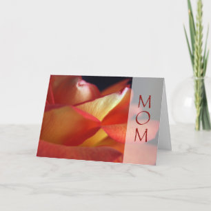 Tarjeta Mamá - te amo - Naranja Rosa