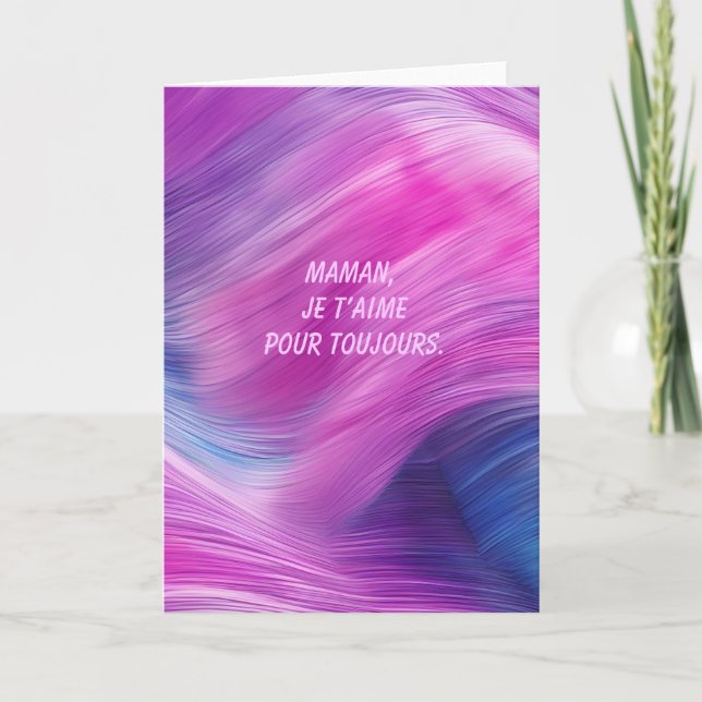 Tarjeta Mamá, te quiero para siempre (Anverso)