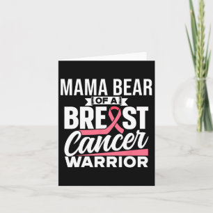 Tarjeta Mamá Tiene Un Guerrero De Cáncer De Mama Apoyando