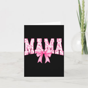 Tarjeta Mama toile floral rosa arco iris coqueto lazo
