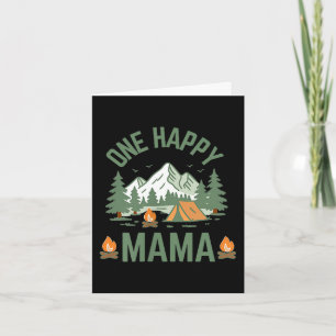 Tarjeta Mamá un campista feliz cumpleaños 1 camping