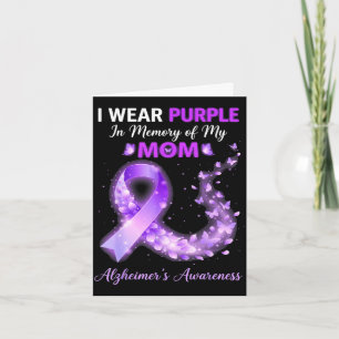 Tarjeta Mamá usa morado en memoria del Alzheimer de mamá