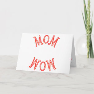 Tarjeta Mamá Wow, Día de la Madre