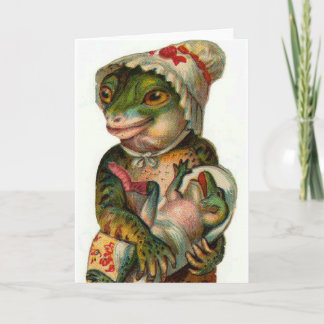 Tarjeta Mama y Baby Frog