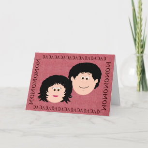 Tarjeta Mamá y papá